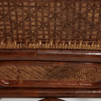 Кресло-качалка Milano из натурального ротанга (без подушки) pecan matted black washed - Изображение 1